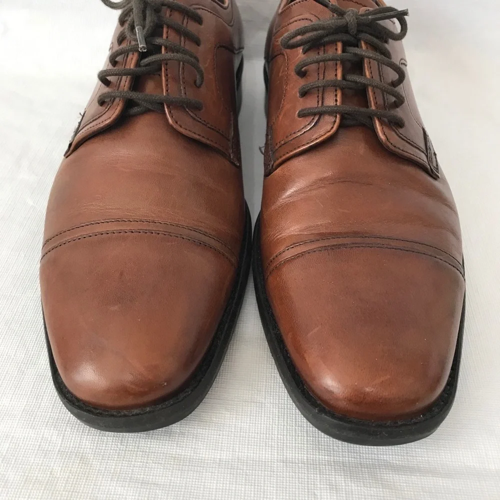 Johnston & Murphy Sheepskin Tabor Cap Toe Shoes